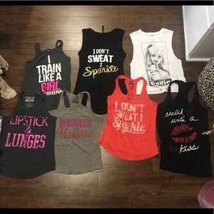 Workout top lot